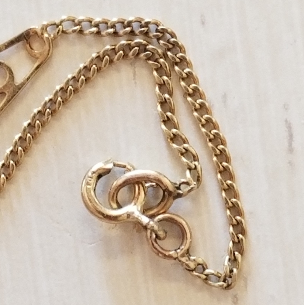 10k Gold Infinity Scroll Bracelet - image 4